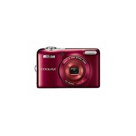 Nikon デジタルカメラ COOLPIX L30 5倍ズーム 2005万画素 乾電池タイプ レッド L(中古品)
