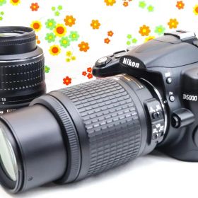 ニコン Nikon D5000☆ダブルレンズ♪☆スマホに転送！☆初心者の方に