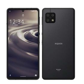 【中古】 楽天モバイル版 AQUOS sense6 SH-RM19 ブラック shrm19bk7mtm