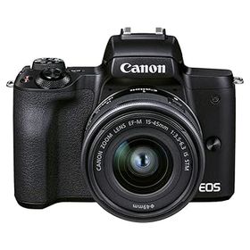 【中古】Canon ミラーレス一眼カメラ EOS Kiss M2 標準ズームレンズキット ブラック KISSM2BK-1545