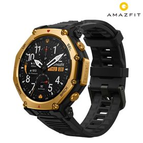 アマズフィット(Amazfit)の【新品】アマズフィット Amazfit 腕時計 ユニセックス SP170078-C238 T-Rex 3 Pro 充電式クォーツ ブラックxブラック デジタル表示(腕時計)