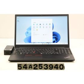 ノートパソコン Lenovo ThinkPad E15 Gen3 Ryzen 5 5500U 2.1GHz/8GB/256GB(SSD)/15.6W/FHD(1920x1080)/Win11 キー文字消えあり