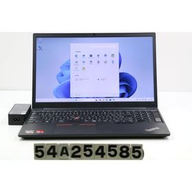 ノートパソコン Lenovo ThinkPad E15 Gen2 Ryzen 5 4500U 2.38GHz/8GB/256GB(SSD)/15.6W/FHD(1920x1080)/Win11 外装ヒビあり