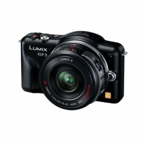 【中古】【1年保証】【美品】Panasonic LUMIX DMC-GF3 電動ズームレンズキット ブラック