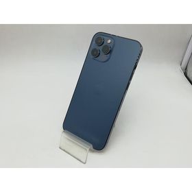 【中古】Apple docomo 【SIMロック解除済み】 iPhone 12 Pro Max 128GB パシフィックブルー MGCX3J/A【神戸】保証期間１ヶ月【ランクC】