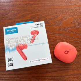 Soundcore LIFE P3 ワイヤレスイヤホン コーラルレッド