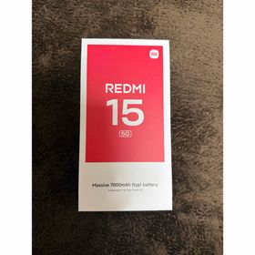 シャオミ(Xiaomi)のXiaomi Redmi 15 5G 128GB チタングレー(スマートフォン本体)