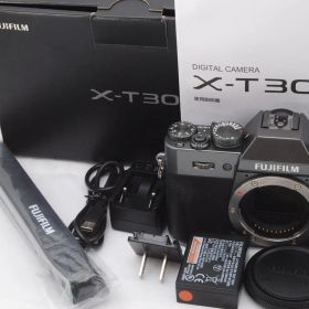 5998ショット！元箱付き！美品 ★ 富士フイルム(FUJIFILM) ミラーレス一眼カメラ X-T30ボディ チャコールシルバー