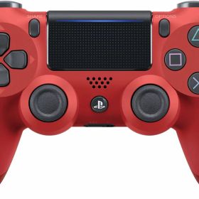 【整備品】PS4 純正 コントローラー 中古 マグマレッド(赤) DUALSHOCK4 ソニー ワイヤレス