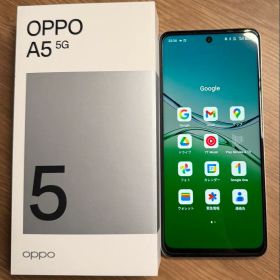 OPPO A5 5G ホワイト 本体 ケース付き