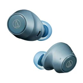 【中古】（新古品） オーディオテクニカ ATH-CKS30TW BL ワイヤレスイヤホン bluetooth 【完全ワイヤレスイヤホン/重低音 / IP55 防水防塵規格/マルチポイント対応/小型軽量 / 最大約20時間再生 / アプリ対応/ヒアスルー/低遅延モード】 ATH-CKS30TW BL ブルー