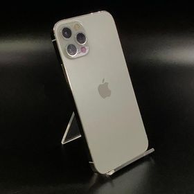 【全額返金保証】【最速発送】 iPhone 12 Pro 256GB シルバー au SIMフリー 白ロム 動作確認済 80%