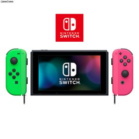 ニンテンドースイッチ(Nintendo Switch)の(本体)マイニンテンドーストア限定 Nintendo Switch(ニンテンドースイッチ) カスタマイズ Joy-Con(L) ネオングリーン/(R) ネオンピンク Joy-Conストラップ ネオングリーン/ネオンピンク(HAC-S-KAYAA) 任天堂(家庭用ゲーム機本体)