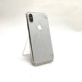 アップル(Apple)の【最速発送】Apple iPhone iPhone X 256GB シルバー au【難有】(スマートフォン本体)