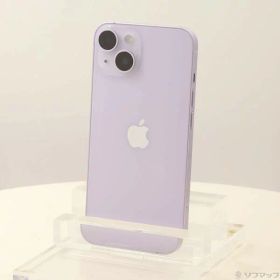 【中古】Apple(アップル) iPhone14 256GB パープル MPW93J／A SIMフリー 【349-ud】