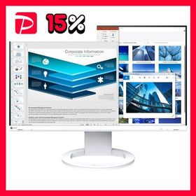 EIZO 液晶ディスプレイ 23.8型/1920×1080/HDMI、DisplayPort、USBType-C/ホワイト/スピーカー:あり EV2480-ZWT