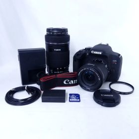 Canon キヤノン EOS Kiss X9i + EF-S 18-55mm、55-250mm ダブルズームキット デジタル一眼カメラ デジイチ デジカメ