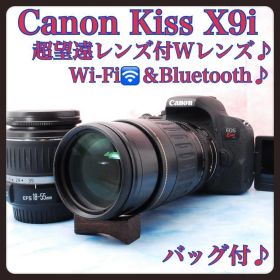 Canon Kiss X9i☆一眼レフカメラ☆Wレンズ☆スマホ転送☆バッグ付