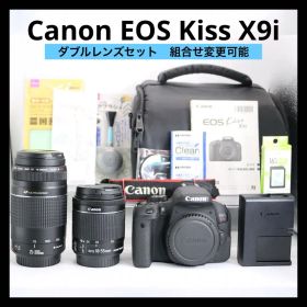 美品 【Canon EOS Kiss X9i ダブルレンズセット】Wi-Fi搭載