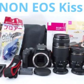 極上品☆キャノンcanon kiss x9☆標準＆望遠＆単焦点レンズセット