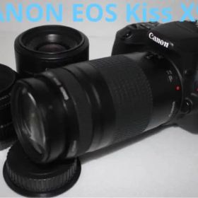 キャノン☆canon kiss x9☆標準＆望遠＆単焦点レンズセット