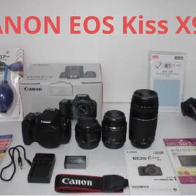 ☆キャノン☆canon kiss x9 標準&望遠&単焦点トリプルレンズセット