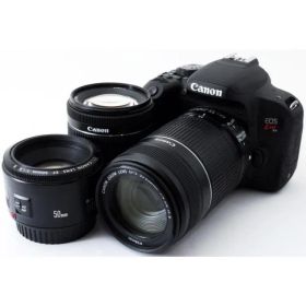キヤノン デジタル一眼 CANON EOS Kiss X9i トリプルレンズ 中古 Wi-Fi ＆ Bluetooth搭載 新品SDカード付き 届いてすぐに使える スマホに送れる 長期保証