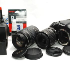 Canon EOS Kiss X9iダブルレンズセット標準＋望遠レンズセットEF-S18-55mm/EF55-200mm II USM y1686