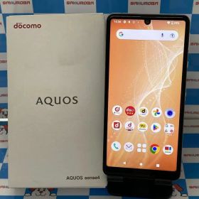 【中古】AQUOS sense4 64GB シルバー SH-41A docomo版SIMフリー 美品