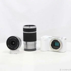【中古】SONY(ソニー) VLOGCAM ZV-E10 II ダブルズームレンズキット ホワイト ZV-E10M2X W 【262-ud】