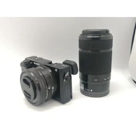 【中古】SONY α6000 ダブルズームレンズキット ILCE-6000Y ブラック【広島本通】保証期間1ヶ月【ランクB】