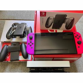 ニンテンドースイッチ(Nintendo Switch)のNintendo Switch（有機ELモデル）本体➕Joy-Con充電グリップ(家庭用ゲーム機本体)