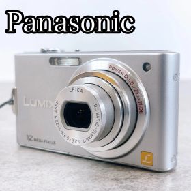 H-681 Panasonic LUMIX DMC-FX60 シルバー コンパクトデジタルカメラ 動作品 Leicaレンズ 12MP 光学5倍ズーム SD/SDHC対応