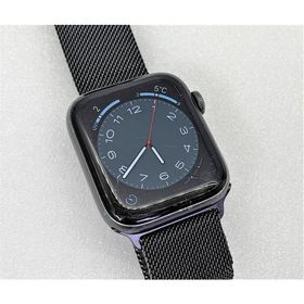 中古 Apple Watch Series5 GPS 44mm スペースグレイアルミニウムケース スペースブラックミラネーゼループ MWT52J/A Model:A2292 ※バッテリ残量少なめ