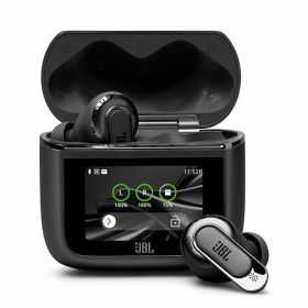 JBL TOUR PRO 3 リアルタイム補正機能付 ハイブリッド ノイズキャンセリング搭載 Bluetooth 5.3 IP55 防水 完全ワイヤレスイヤホン ブラック # JBLTOURPRO3BLK ジェービーエル (左右分離型ワイヤレスイヤホン) ジェイビーエル