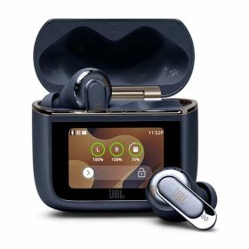 JBL TOUR PRO 3 ワイヤレスイヤホン bluetooth/ハイブリッドノイズキャンセリング/ハイレゾワイヤレスLDAC/デュアルドライバー/マルチポイント/防塵・防水/ワイヤレス充電対応/スマートタッチディスプレイ搭載/ネイビー /JBLTOURPRO3BLU