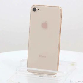 【中古】Apple(アップル) iPhone8 64GB ゴールド MQ7A2J／A SIMフリー 【198-ud】