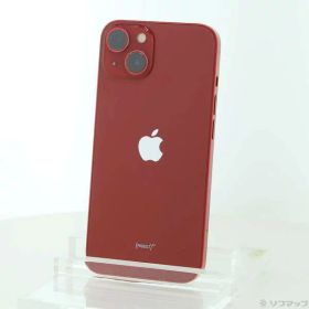 【中古】Apple(アップル) iPhone13 128GB プロダクトレッド MLNF3J／A SIMフリー 【305-ud】
