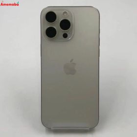 【中古】iPhone15 Pro Max 256GB ホワイトチタニウム MU6Q3J/A docomo版S