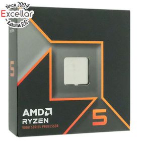 エーエムディー(AMD)の【新品訳あり(箱きず・やぶれ)】 AMD Ryzen 5 9600X 100-000001405 3.9GHz Socket AM5(PCパーツ)