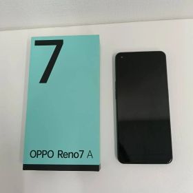 【中古品】 【動作確認済み】 OPPO Reno7 A スマートフォン 128GB A201OP 黒ブラック Androidアンドロイド スマホ スマフォ 携帯電話 通信機器 箱付き 現状品