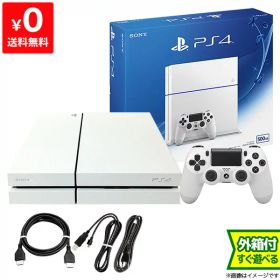 PS4 プレステ4 プレイステーション4 本体 500GB グレイシャー・ホワイト CUH-1200AB02 完品 PlayStation4 SONY ソニー 4948872414036 【中古】