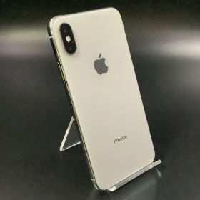 【全額返金保証】【最速発送】 iPhone X 256GB シルバー au 白ロム 美品 動作確認済 82%