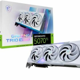 MSIGeForceRTX5070Ti16GGAMINGTRIOOCWHITEグラフィックスボードVD9040