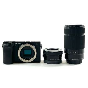 ソニー SONY α6400 パワーズームレンズキット ILCE-6400L ブラック デジタル ミラーレス 一眼カメラ 【中古】