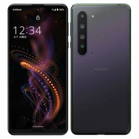 【中古】【安心保証】 AQUOS R5G 908SH[256GB] SoftBank ブラックレイ