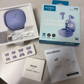 anker soundcore 完全ワイヤレスイヤホン パープル P40i