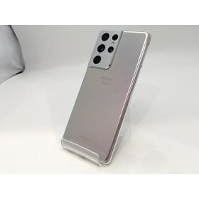 【中古】SAMSUNG docomo 【SIMロック解除済み】 Galaxy S21 Ultra 5G ファントムシルバー 12GB 256GB SC-52B【浜松駅前】保証期間1ヶ月【ランクB】
