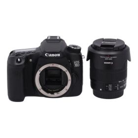 中古 デジタル一眼レンズキットCanon キヤノンEOS 70D 18-55レンズキット 071024001842コンディションランク【AB】（商品 No.05-0）