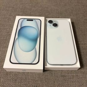 Apple iPhone 15 128GBブルー本体 箱 充電ケーブル付き